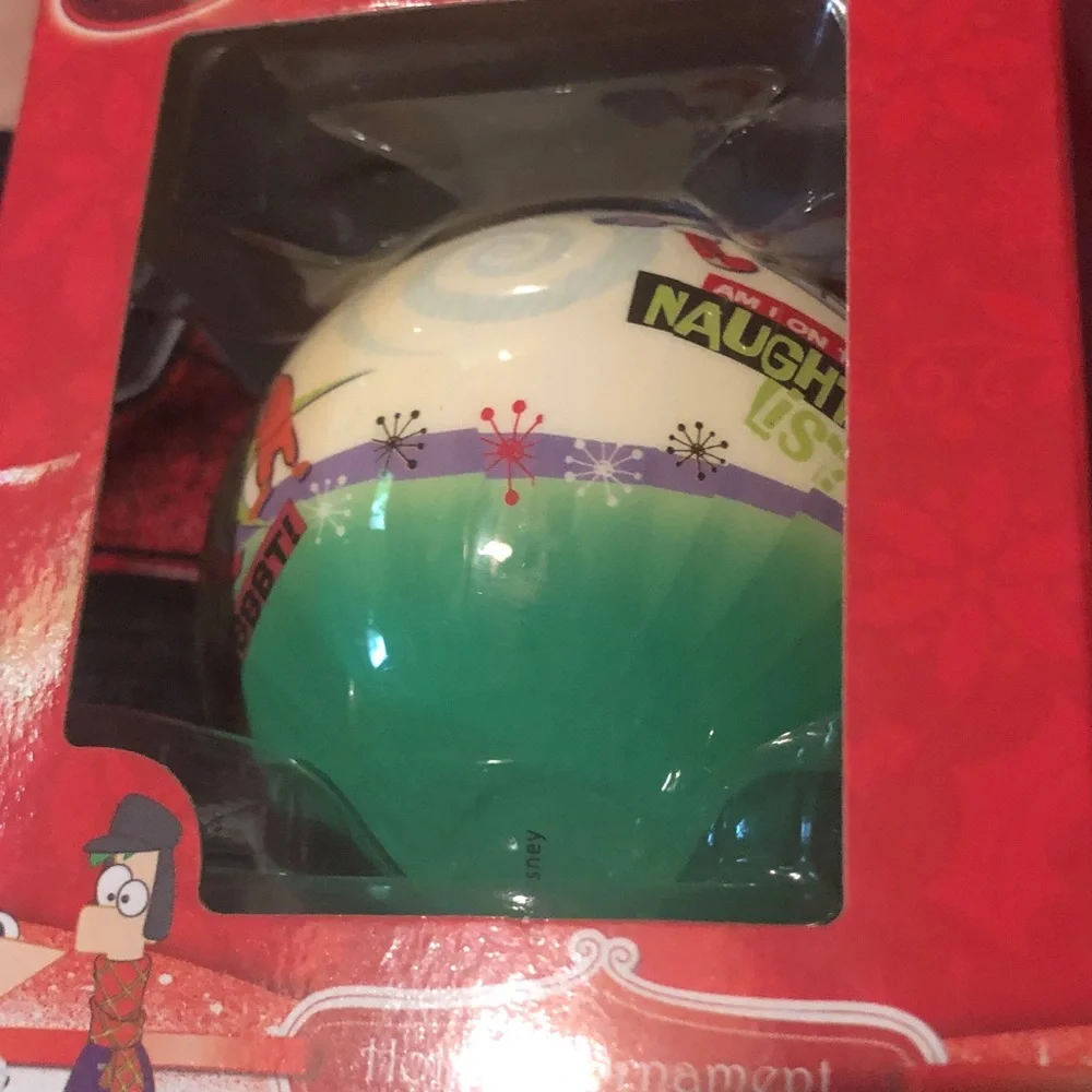 Hallmark Green White Purple Accent Holiday Kids Ball
